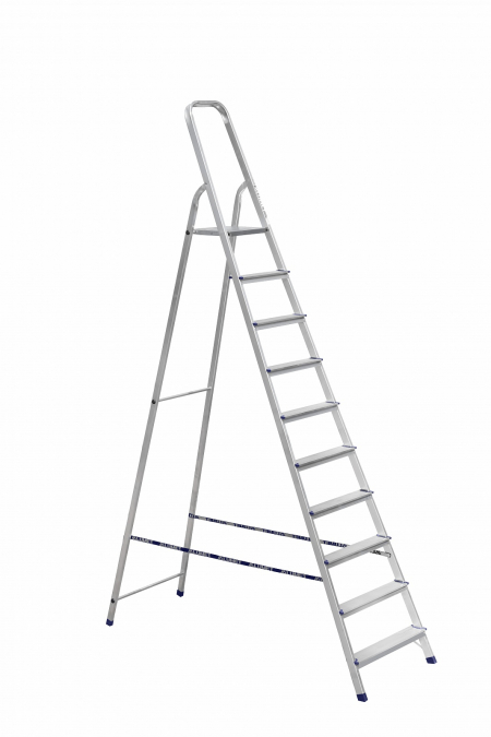 Стремянка алюминиевая ALUMET АМ 10 ступ. (арт. 710)