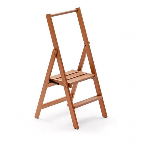 Деревянная стремянка Kimora 2 ступ, вишня (арт. 180/2V)