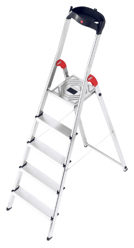 Стремянка алюминиевая Hailo L60 5 ступеней StandardLine